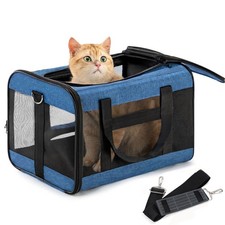 Conlun Airline Approved Soft-Sided Pet Carrier w/ Safety Leash for Cats  Puppie