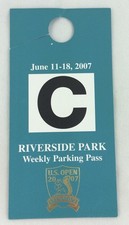 2007 06/11-18 U.S. Open Golf Tournament Weekly Parking Pass-Oakmont