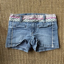 Y2K Limited Too Denim Girls Jean Shorts with Trim - Size 6 Reg