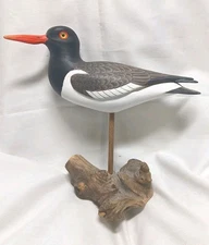 Manfred Scheel Miniature Bird Carving American Oyster Catcher