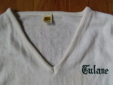 Vintage Velva Sheen Label - TULANE UNIVERSITY Green Wave BASKETBALL (XL) Sweater