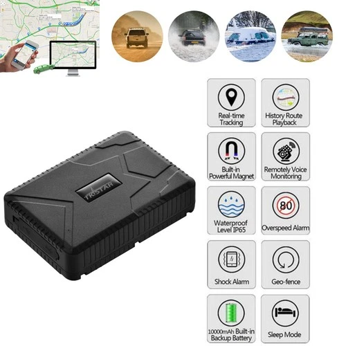 GPS Tracker Real-Time Car History route playback Multiple alarm modes 10000mAh