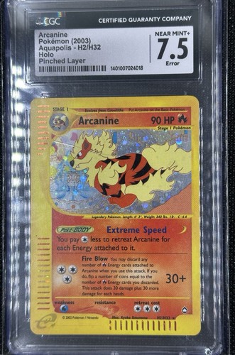 Arcanine graded CGC 7.5 for sale on eBay