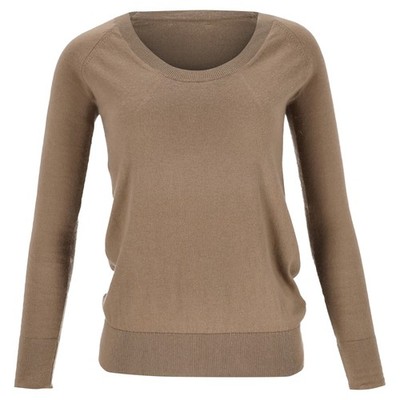 Burberry Brit Beige Cotton Jumper Female Beige Xs