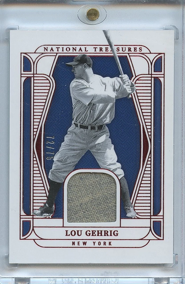 Panini Lou Gehrig Baseball Serial Numbered Sports Trading Cards