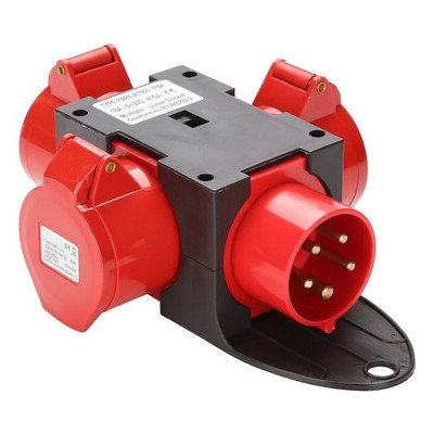 Stromverteiler Vielseitig 16A Mobil Adapter Universell CEE Kraftstrom Verteiler