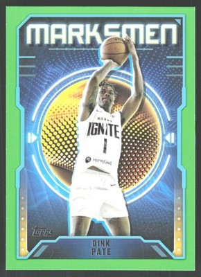 2023-24 Topps G-League Basketball M-1 Dink Pate, G League Ignite /99 Green