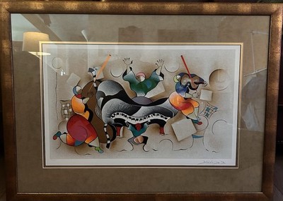 David Schluss, Jazz It Up, 2004, signed seriagraph in color