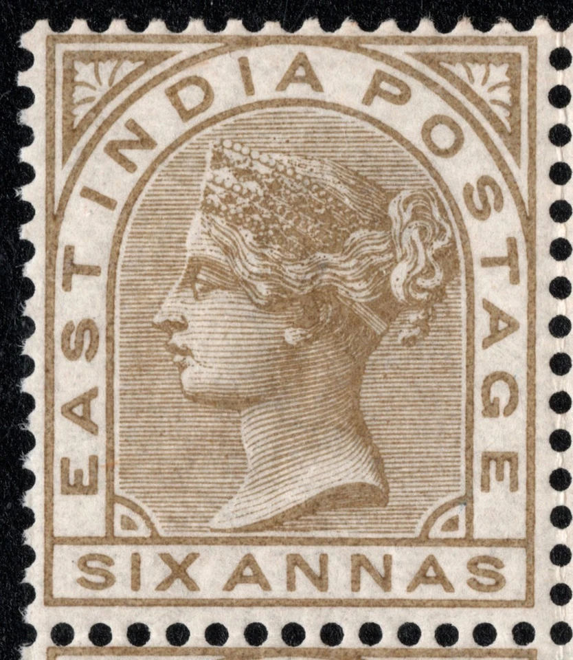 INDIA QV 1876 BLOQUE 6 AN MNH - 6 SC#A14/33/BISTER/WMK CABEZA DE ELEFANTE/CV $60 Foto 3 de 4