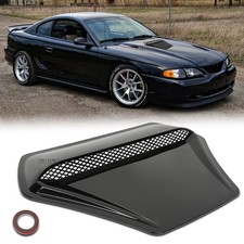 Air Flow Intake Hood Scoop Vent Bonnet Trim Cover Glossy For Ford Mustang 99-04
