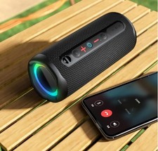 Speaker Boxen Bluetooth 5.3 Desktop Lautsprecher RGB Tragbarer Enormer Bass