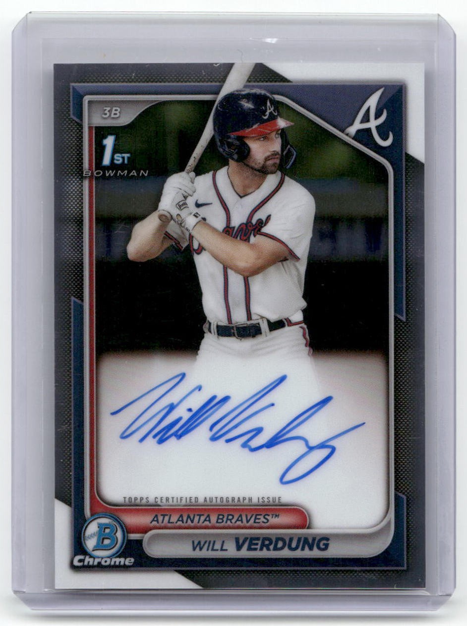 2024 Bowman Chrome #CPA-WV Will Verdung Prospect Autographs