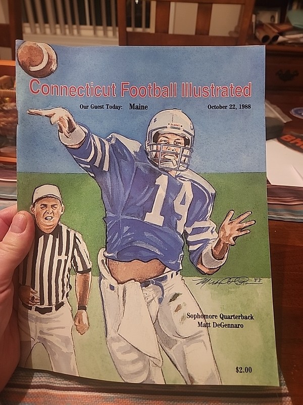 University of Connecticut vs Maine Game Program October 22, 1988:Gampel Pavilion