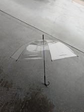 Rare Transparent Large Umbrella. Wind Proof, Durable, Stylish 36" D, 29" L Japan