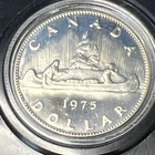 1975 Canada Silver $1 Uncirculated Coin with Presentation Case