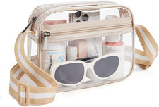 Missnine Clear Bag for Stadium Events Quilted Clear Purse for Women Stadium Appr