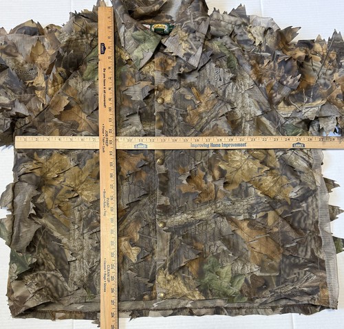 CABELAS - Men's USA Seven Piece Leafy 3-D Ghillie Camo Hunting Suit - Size L/XL - Picture 10 of 17