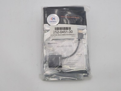 Lot of 10 NEW Sealed Cable Matters Mini DisplayPort to VGA Adapter 101003 Black
