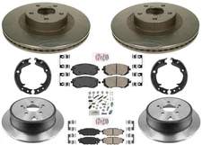High Performance Carbon Disc Brake Rotors Disc Brake Pads Fits Legacy 2.5i 06-09