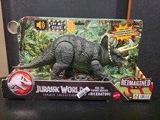 Jurassic World Reimagined Real Feel Triceratops Roaring Dinosaur Figure