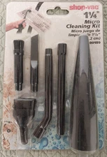 Shop-Vac Micro Cleaning Kit - 1 1/4" Vacuum Tools 801-89 (New In Package)