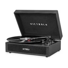 Victrola Parker Suitcase Record Player - Black