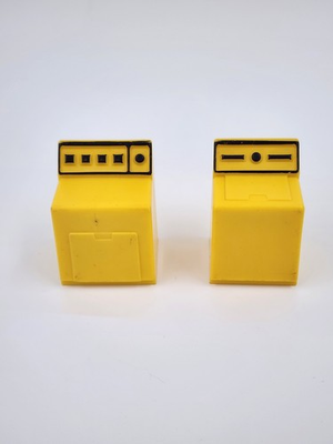 #ad #ad Vintage Fisher Price Little People Yellow Washer Dryer Set $15.00