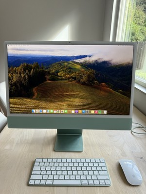 Apple iMac 24'' (256GB SSD, M1, 3.20GHz, 8GB, 8-Core GPU) Blue - MGPK3LL/A (2021)