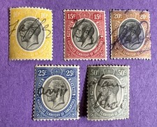Tanganyika 1927- Used Scott 30-33, 37. King George V.