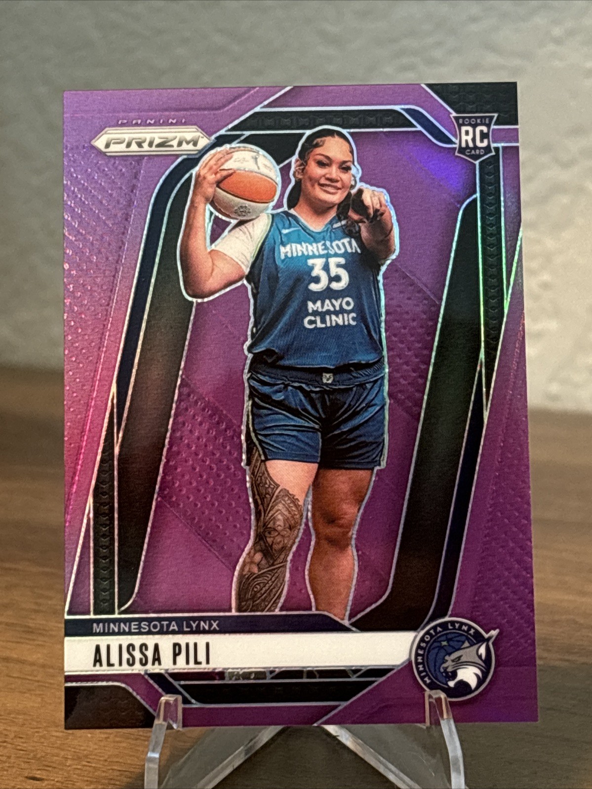 2024 Panini Prizm WNBA Alissa Pili Rookie RC Purple Prizm /149 #150 Lynx