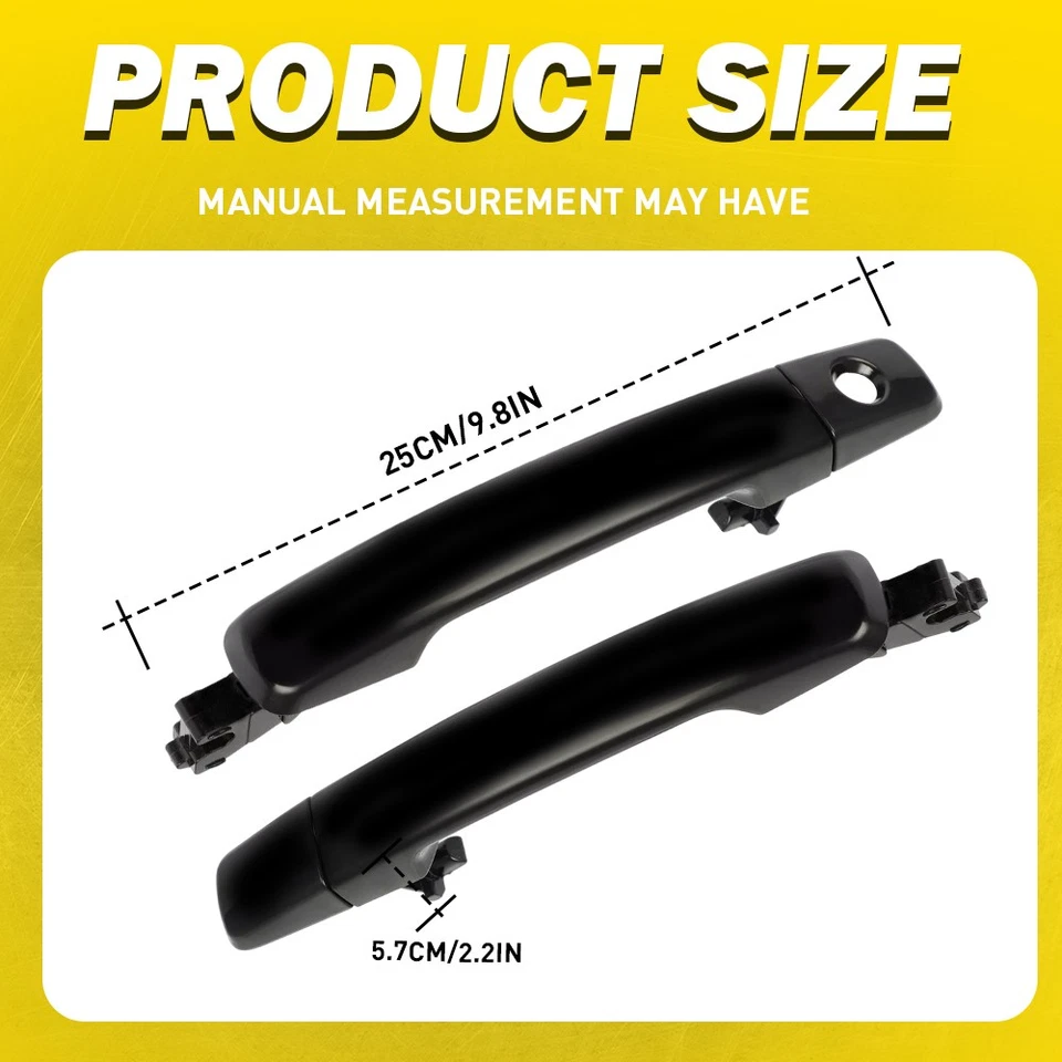 Juego de 4 manijas de puerta exterior exterior para Nissan Quest/05-08 Frontier 2004-2006 Foto 2 de 4
