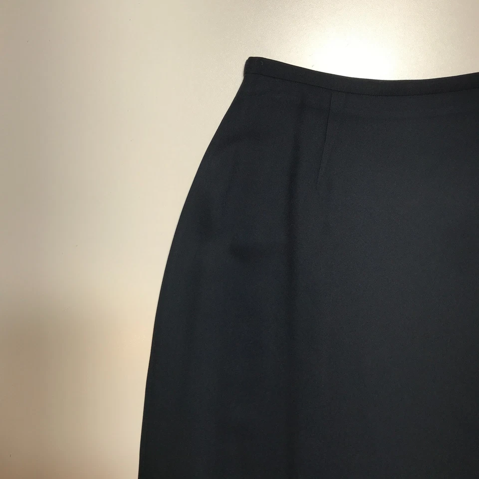 Falda Doncaster Mujer 6 Tejida Modesta Larga Columpio Línea A en Azul Premium Clásica Foto 3 de 4