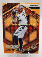 2025 Mosaic Football #1 Ja'Marr Chase Epic Performers Orange Fluorescent Mosaic