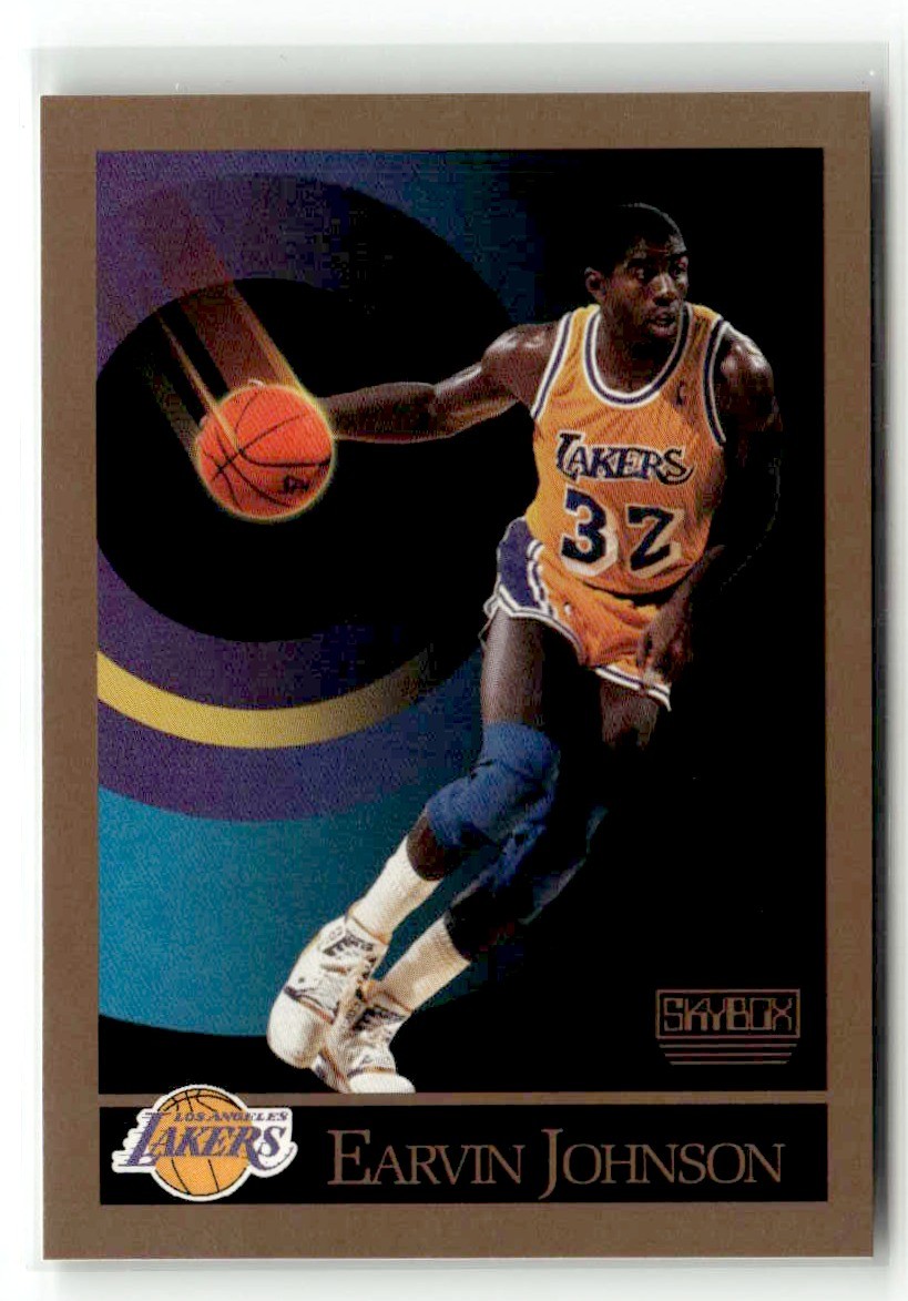 Earvin Johnson 1990-91 SkyBox #138 Los Angeles Lakers