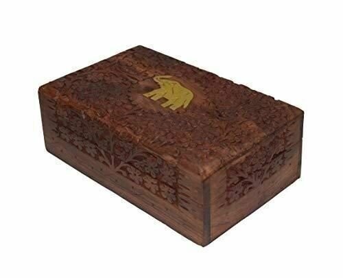 OM SHRI OM Set of 3 PCS Handmade Jewerly Box Organizer Decorative Table Piece fr - Picture 4 of 7