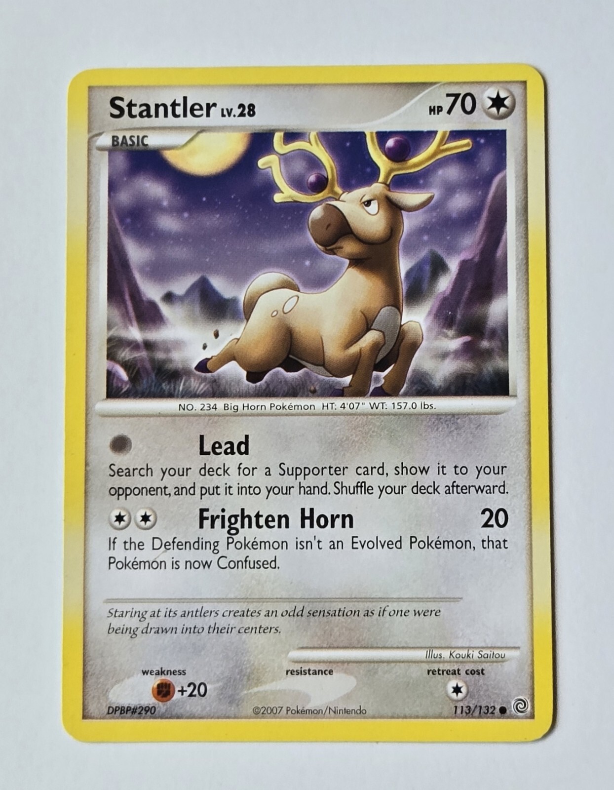 Pokemon TCG Stantler 113/132 Secret Wonders Regular, Excellent LP