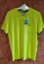 NWT Jungmaven Baja Pocket T-shirt Tee Shirt Short Sleeve Limelight Unisex Hemp L