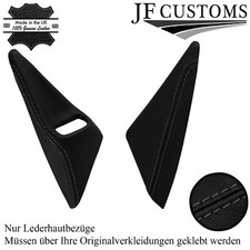 D GRAU NAHT LEDER 2X T?R SPIEGEL TRIM DECKEL F?R PORSCHE 911 987 997 04-13