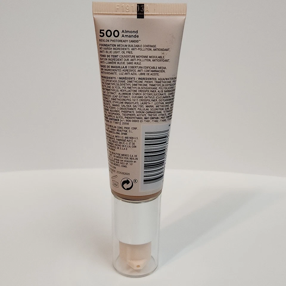 Revlon PhotoReady Candid Natural Finish Anti Pollution 500-Almond Free Shipping - Image 4 of 4