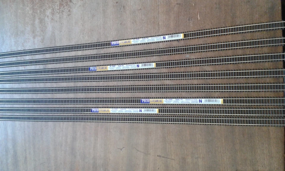 PECO SL-300F Flexible Finescale Code 55 Wood sleepers Flexitrack New