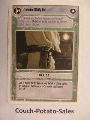 Star Wars White Border CCG Card Tatooine Utility Belt NEW UNCIRCULATED Primo M 