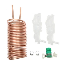 Copper Immersion Wort Chiller Coil Homebrew for Beer Brewing with Vinyl Tubing