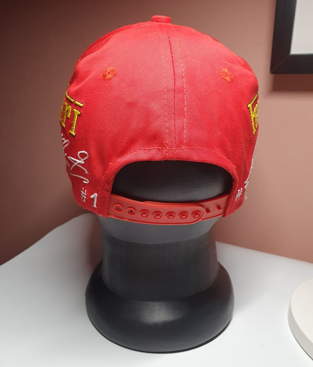 Casquette Vintage Ferrari DEKRA Racing - Michael Schumacher Formule 1 - Années 90 - Rouge - Taille Unique - Officiellement Licenciée - Occasion Rare