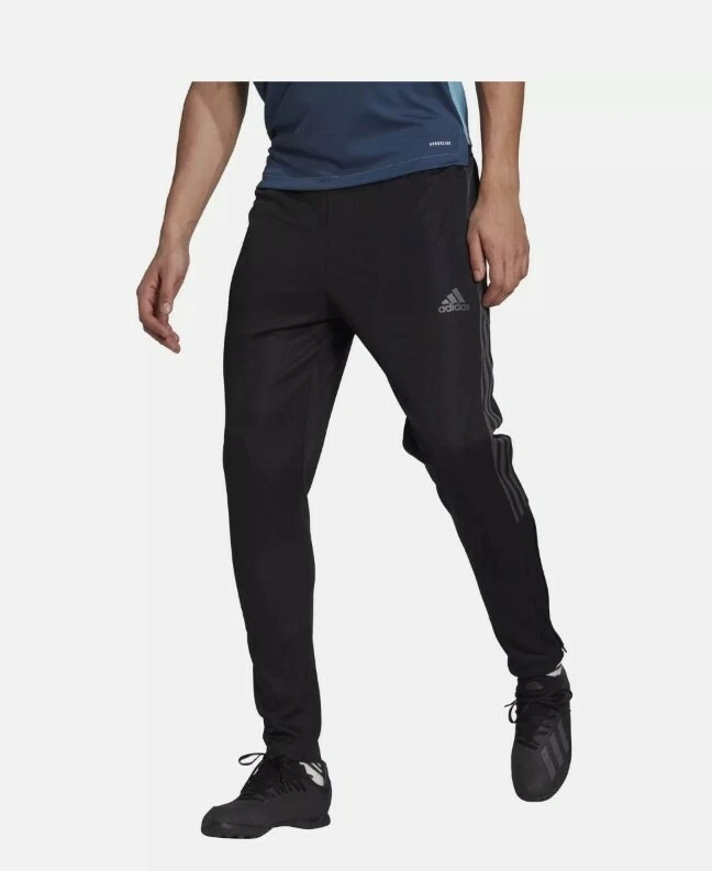Adidas dark grey track hotsell pants