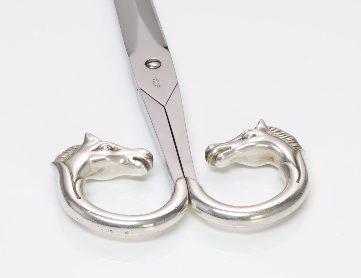 Vintage Hermes Sterling Silver & Stainless Steel Equestrian Vintage Hermes Sterling Silver & Stainless Steel Equestrian