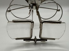 Antique Bausch Lomb Doubloupe Magnifying Glass Spectacles Watchmaker /Jeweler