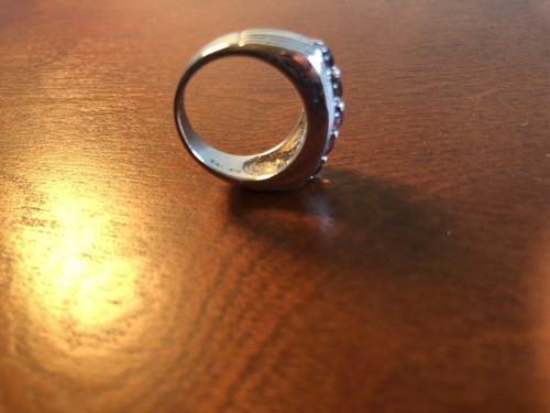 DaVinci Sterling Silver Cabochon Garnet Ring Size 6 1/2 - Picture 12 of 12
