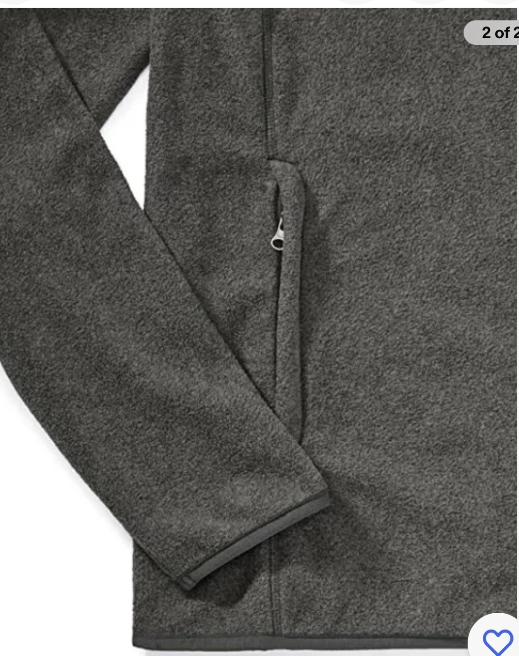 Amazon Essentials Men's FullZip Polar Fleece Jacket GREY Large eBay
