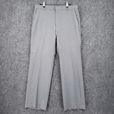 VINTAGE Levis Dress Pants Mens 34x31 Gray Action Slacks Sta Prest Flat Front