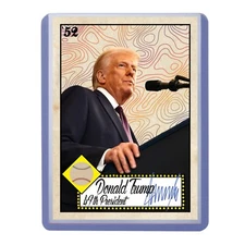 Limited Custom Donald Trump 47th President Trading Card By MPRINTS